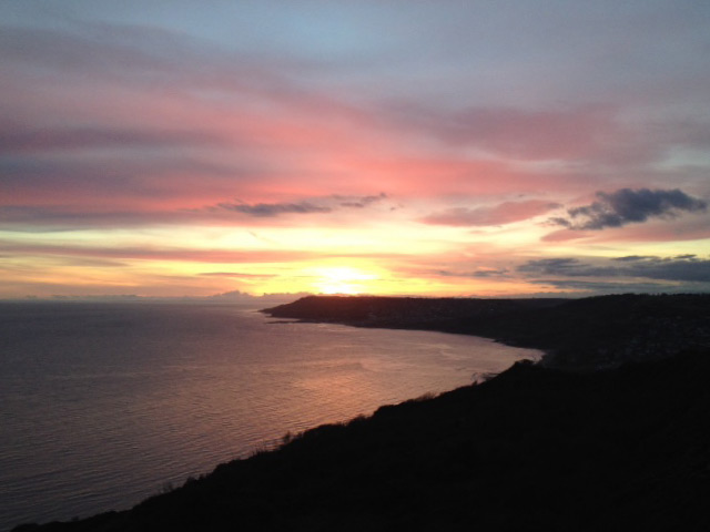 Sunset Lyme Regis Dorset